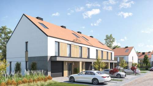 114m2 28m2 poddasza, ogród, salon od południowej strony