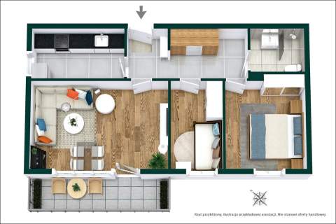3 pokoje Targówek   balkon, piwnica, nowy prąd