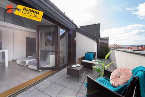 Nowoczesny Apartament z tarasem z widokiem