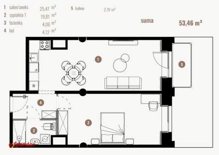 2-pokojowy loft z balkonem Widzew Wschód bez PCC, bez prowizji