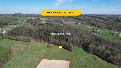DZIAŁKA BUDOWLANA 43 ARY WIDOK LIPNICA GÓRNA