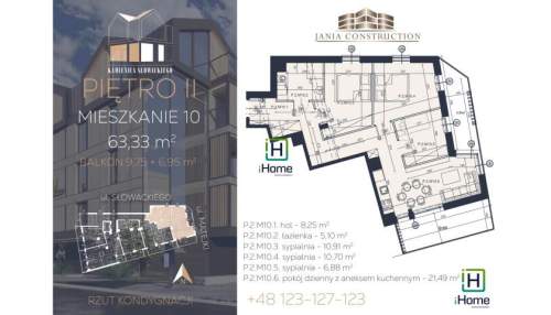Centrum-Garaż podziemny-Winda- 2 Balkony