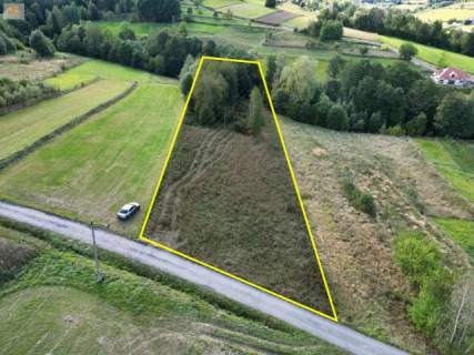 Działka z częścią budowlaną Tenczyn 3503 m2 gm. Lubień
