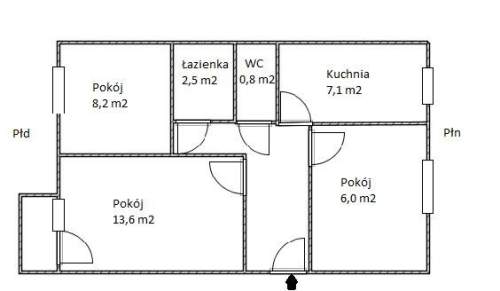 Mieszkanie do wynajęcia, 45 m2, Kraków