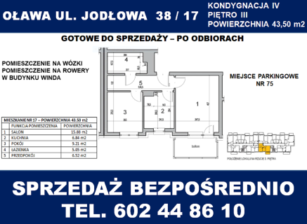 Mieszkanie Oława 2 pokoje plus kuchnia stan deweloperski