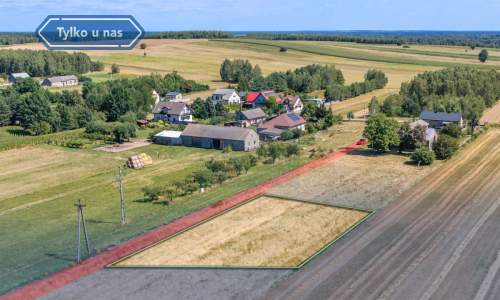 Działka budowlana 1121 m wymiarowa Zawada, Mstów