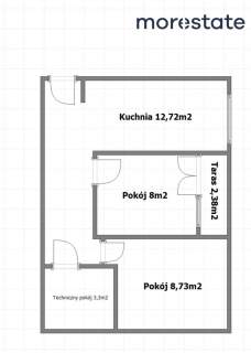 2 osobne pokoje Stare Miasto I balkon
