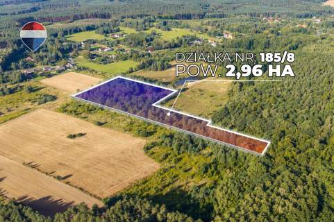Działka leśna pow. 29.600 m , Bukowina Sycowska