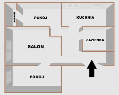 Przestronne trzy pokoje Balkon Tysiąclecie