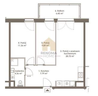 3 pokoje Centrum 54m2 Unikatowy budynek