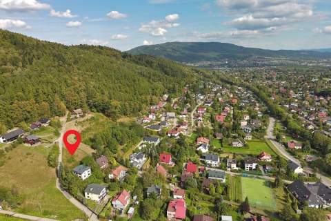 Widokowa działka budowlana 1127 m Bystra Śląska