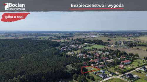 Duża działka pod lasem z rozpoczętą budową