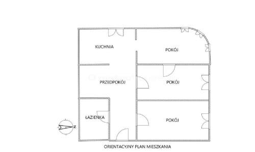 74m Białogard, centrum, 3 pokoje,Parking,Piwnica