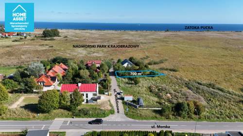 Rewa działka 700 m , 520 m od morza, MPZP