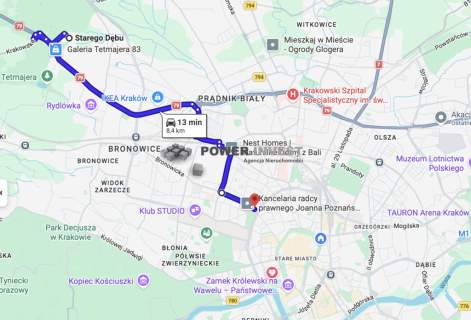 3 pokoje zielona okolica 15 min do Centrum