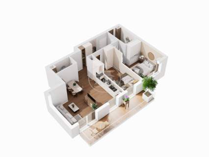 Duży Balkon Ustawny salon Spokojna okolica
