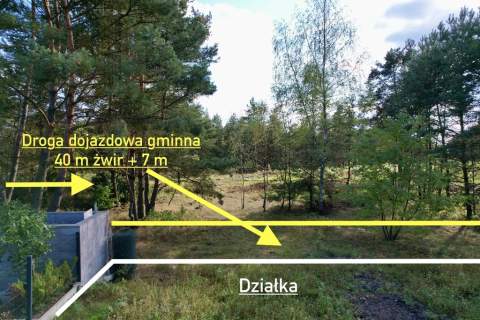 Działka 1365 m przy lesie, wszystkie media
