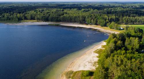 Jezioro Piaseczno-działki blisko plaży