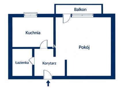 Przestronna kawalerka na 1 piętrze z balkonem- osiedle Dyrekcja