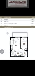 Mieszkanie na sprzedaż, 33,85 m2, Dębno