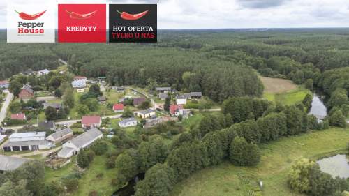 Siedlisko w Zimnych Zdrojach,blisko rzeka Wda, las