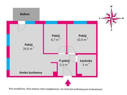 Słoneczne 3 pokoje z balkonem I Gdańsk Południe