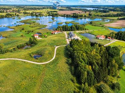 Panoramiczny widok na rozlewisko
