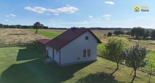 Drogowle - Dom w cichej okolicy na działce 1 ha