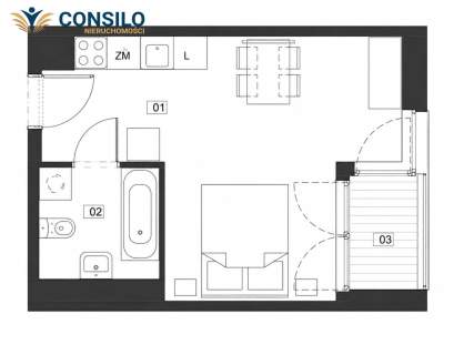 Ślusarska 27,27 m loggia Nowa inwestycja
