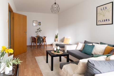 Dwa pokoje na zielonym Mokotowie plus balkon i parking