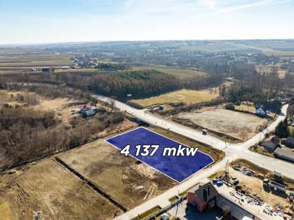 Działka usługowa z WZ przy DK 87 2 km od S7