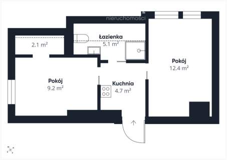 Mieszkanie 2 pokojowe w Olsztynku Centrum