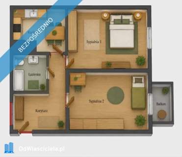 Mieszkanie 37,7m2 ,2 pokoje ,balkon ,parking ,5 piętro