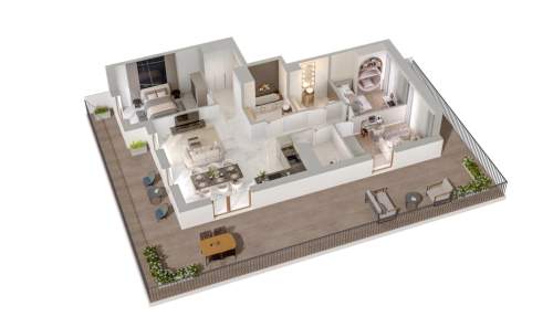 APARTAMENT 77,96 m2 - 4 POK TARAS 75,29 m2 Dębica ul. Lisa