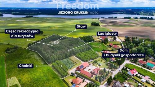 Mazurskie Siedlisko 3 ha Staw, Las, dom