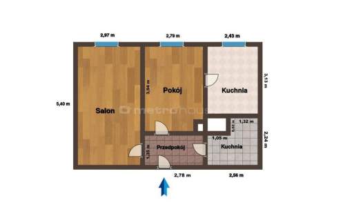 2-pok./CO miejskie/ 42,88m2/ Zabrze-Maciejów