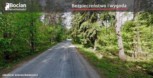 Płaska działka przy lesie Gdynia Wiczlino