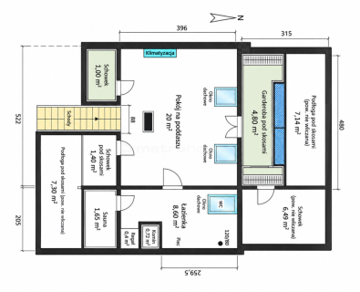 Dwupoziomowe 115 m Sauna Smart Home