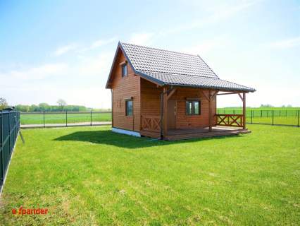 Domek całoroczny drewniany garaż działka 912m2 Powidz ZAMIANA