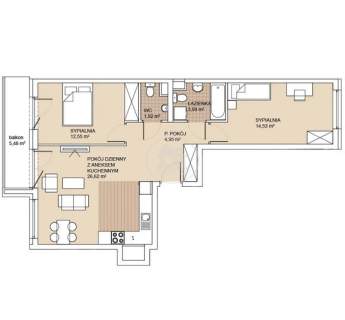 Dwustronne mieszkanie Duży balkon Gotowe