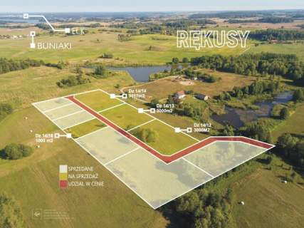 Działka w Rękusach 6km od Ełku