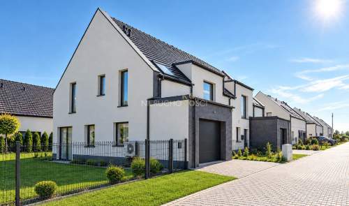 Bliżniak z garażem / Ogród 400 m2 / Duże pokoje
