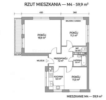 3 pokojowe mieszkanie - 300 metrów od stacji metra