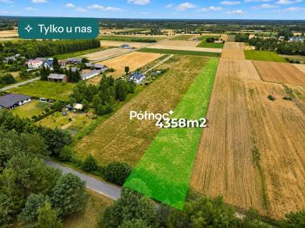 Działka nad jeziorem Kunów 4350 m