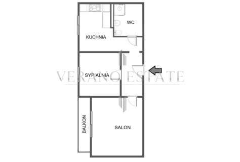 49,61 m 2 pok kuchnia Młodzianów I balkon