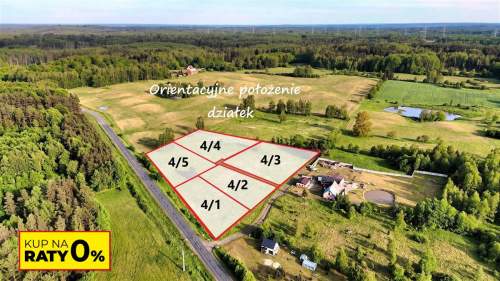 Działki budowlane Raty 810 zł Żydowo