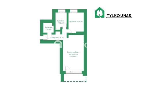 3 pokoje Balkon Logoterma Jasień