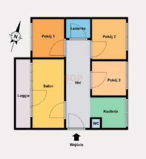 4 pokoje Balkon Janów