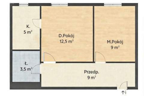 2 pokoje, CO miejskie, centrum miasta