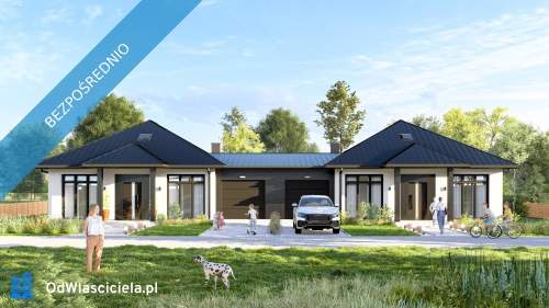 Bliźniak 100 m2 z ogródkiem 600 m2 poddasze 40 m2